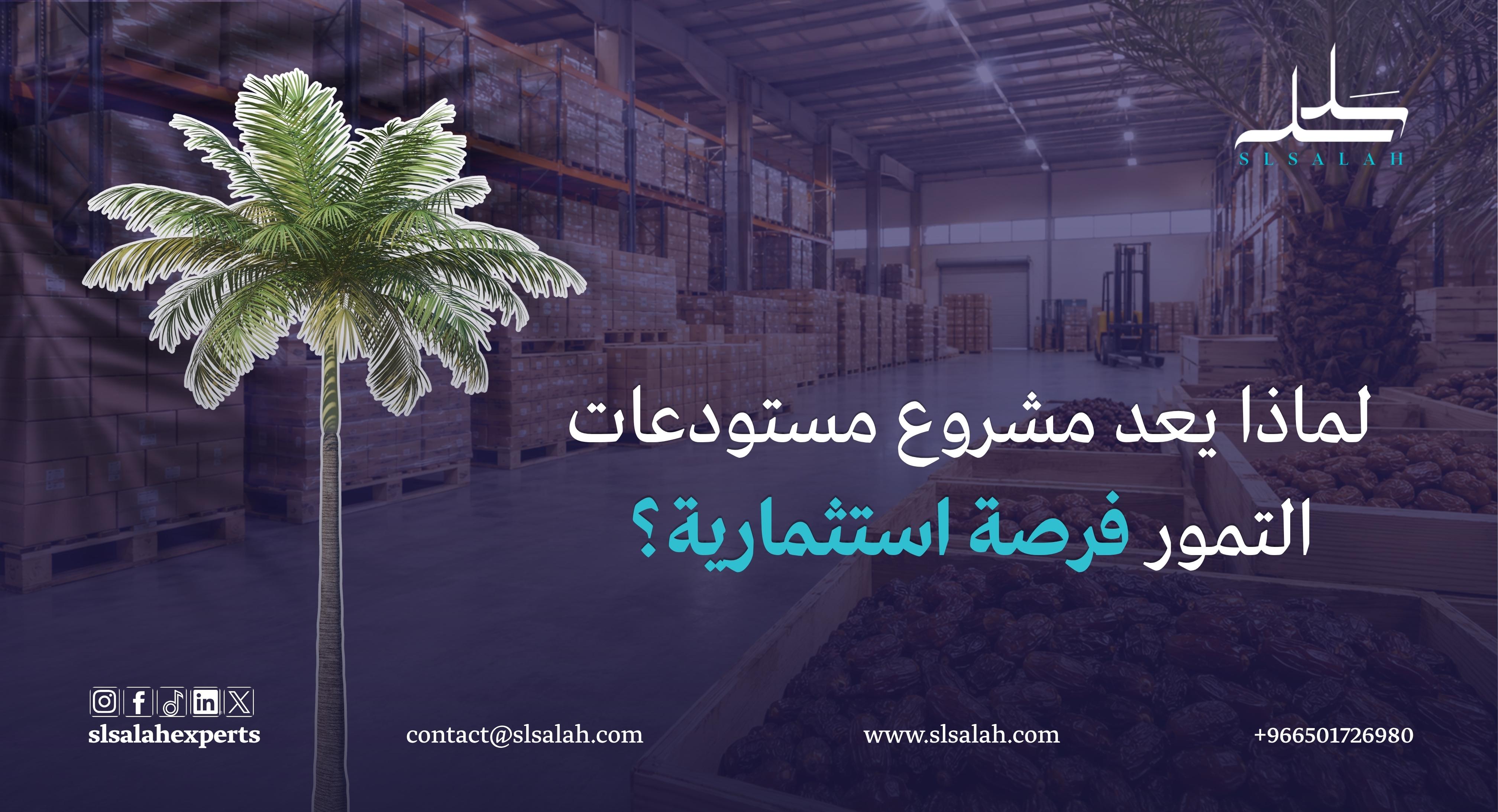 مشروع مستودعات تخزين التمور في المملكة العربية السعودية: فرصة استثمارية تبدأ مع شركة خبراء سلسلة